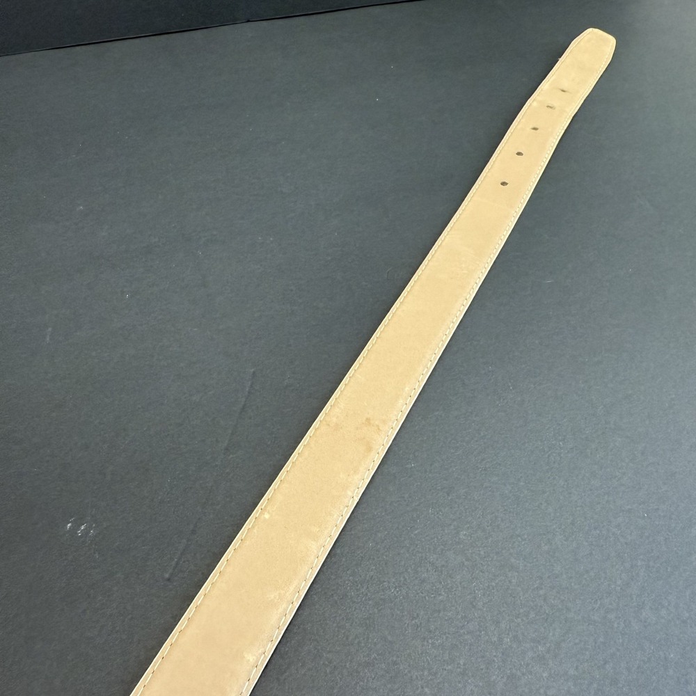 Vintage Genuine Python Belt Solid Brass Buckle Re… - image 7